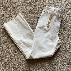 Derek Lam Soft White Crop flare Women's Jeans